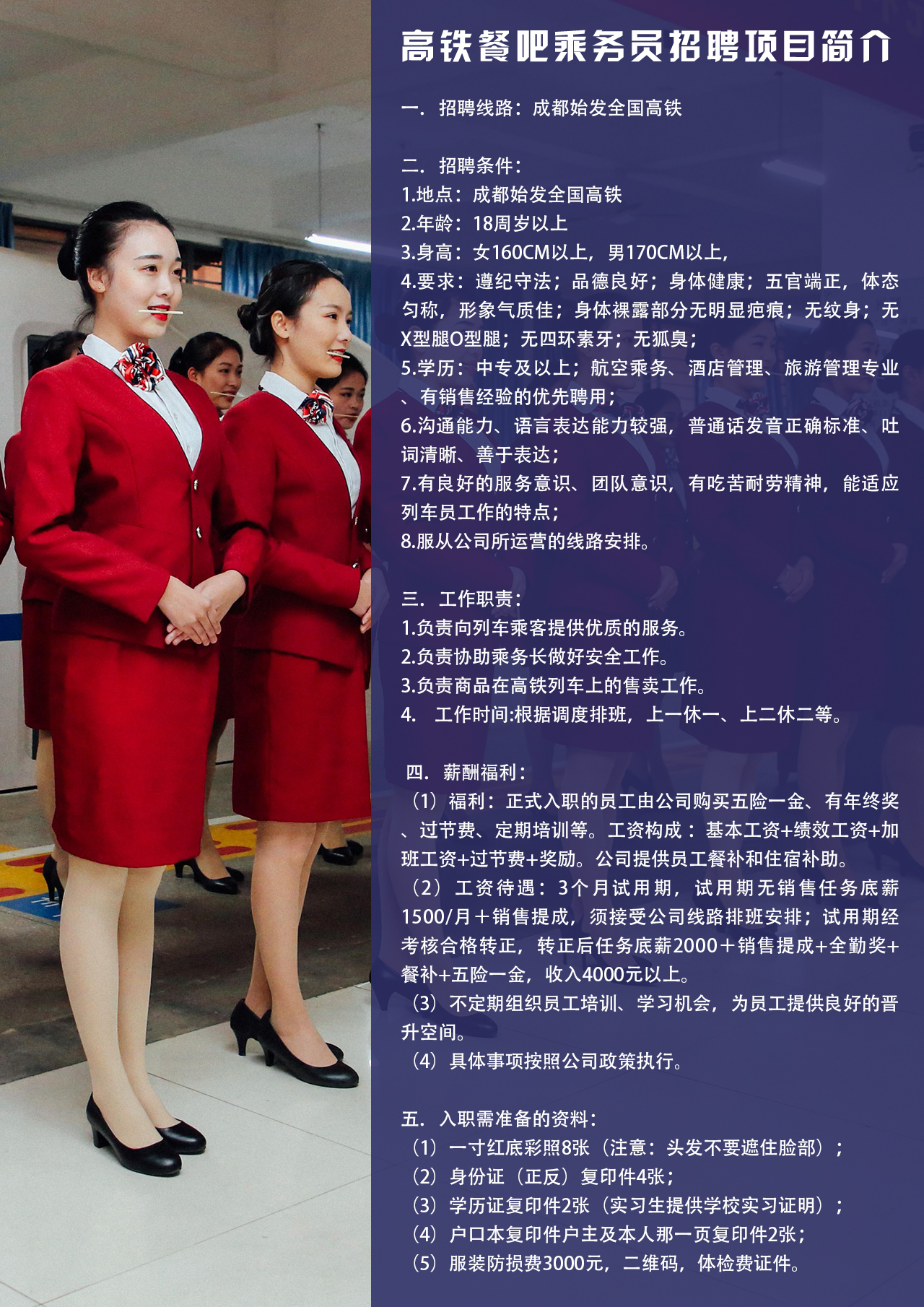 高铁餐吧乘务员
