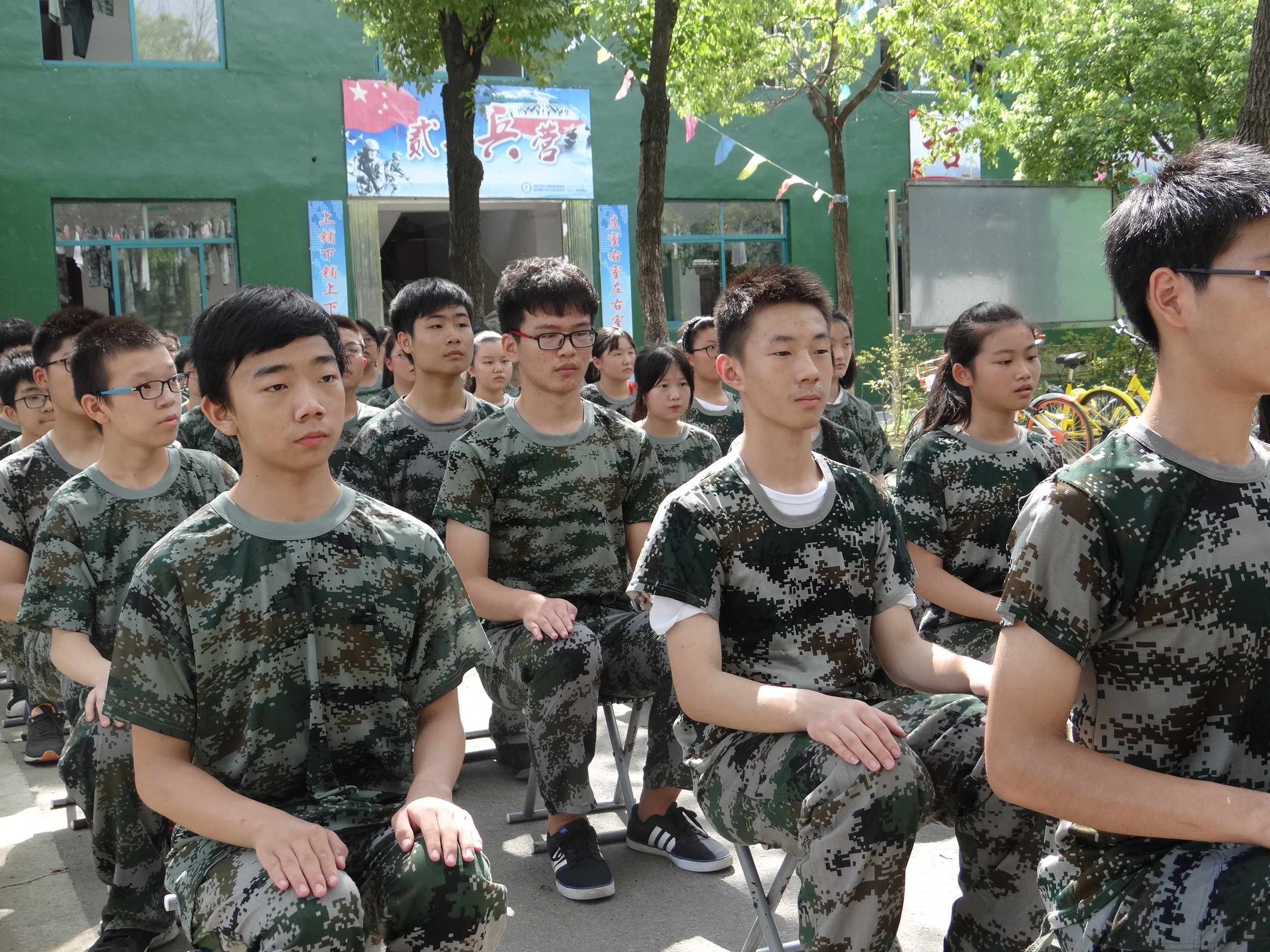8月红心教育基地迎来军训高峰期