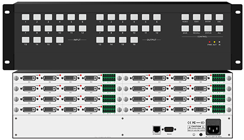插卡式高清无缝混合矩阵主机