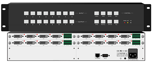 插卡式高清无缝混合矩阵主机