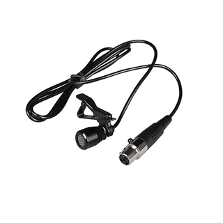 黑色领夹式微型麦克风