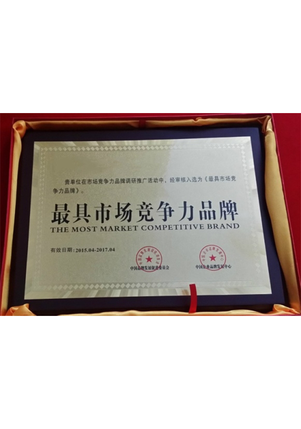 最具市場競爭力品牌