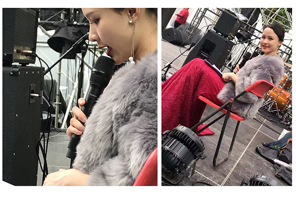 现场使用Gestton捷思通专业演出级无线话筒AM100系列