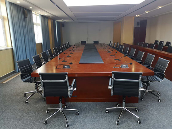 Gestton捷思通数字会议系统解决方案应用于恒喜集团会议室现场图