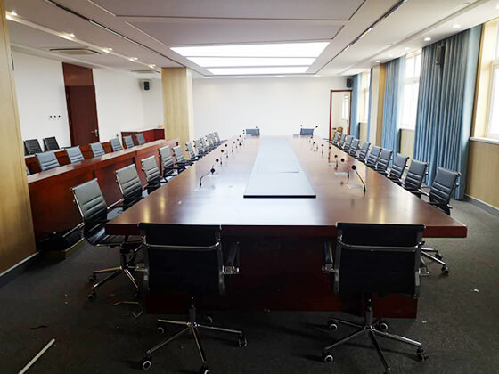 Gestton捷思通数字会议系统解决方案应用于恒喜集团会议室现场图片