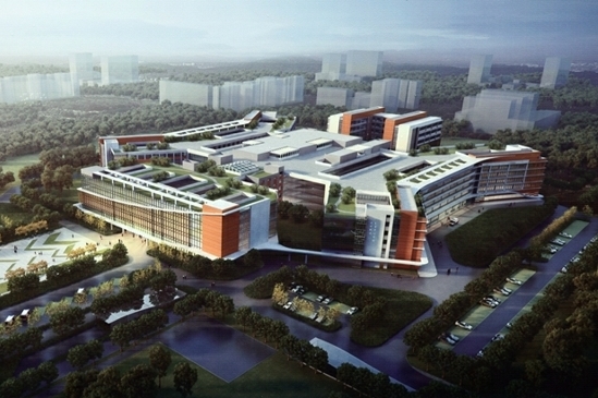 我集团承建的陕西省人民医院西咸院区项目主体全面封顶