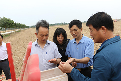省纪委监委驻省国资委纪检监察组何文庆副组长一行在朝邑农场开展督导