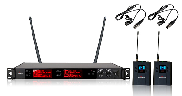 大型巡演无线话筒(双领夹)套装