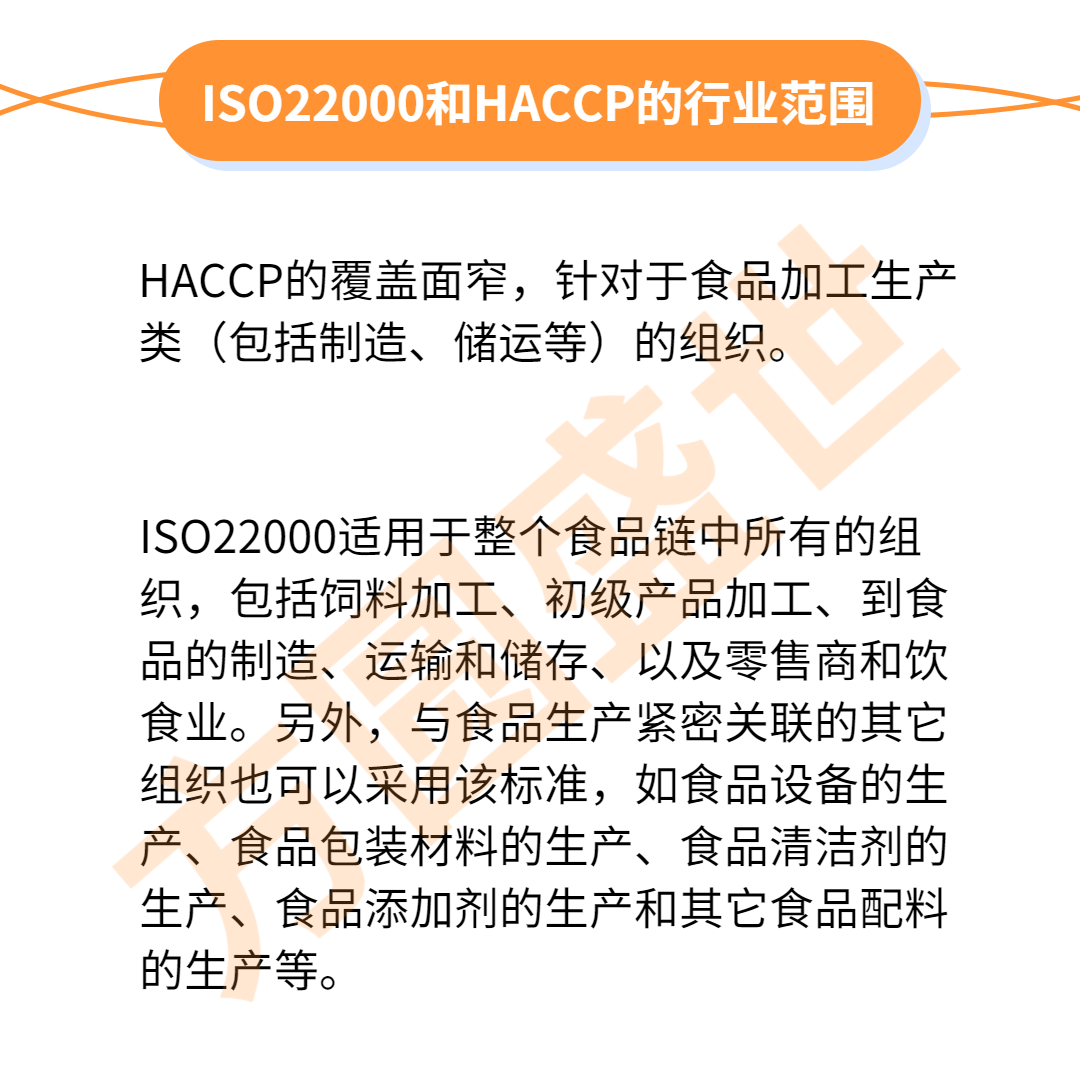 ISO22000与HACCP认证范围 新奥门特马82593奥马