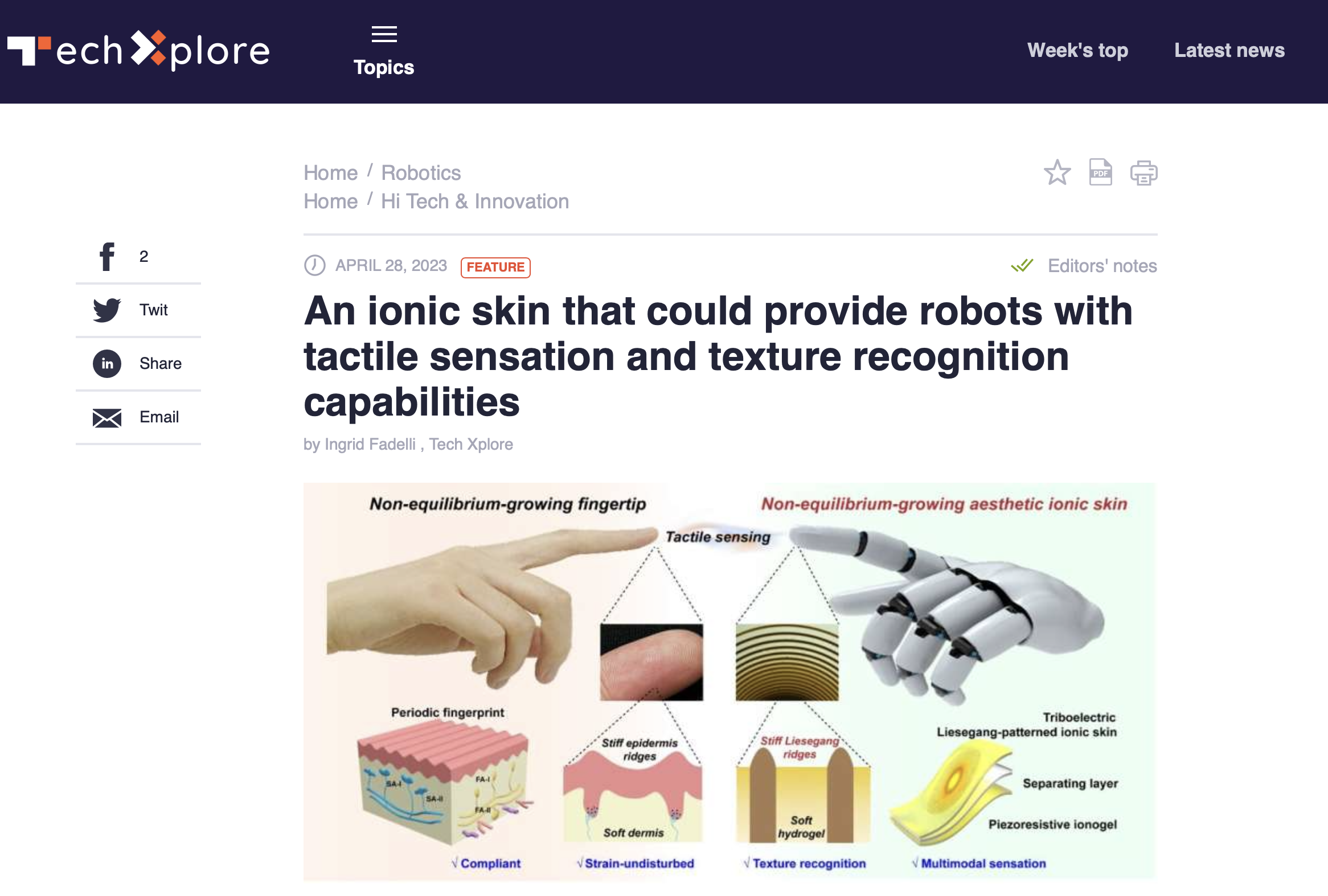 模拟人体离子传输机制 仿生皮肤可进行自我愈合 - 生物医药 - 中国高新网 - 中国高新技术产业导报