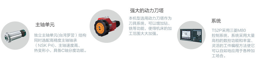 斜式動(dòng)力刀塔數(shù)控車床T52P選材