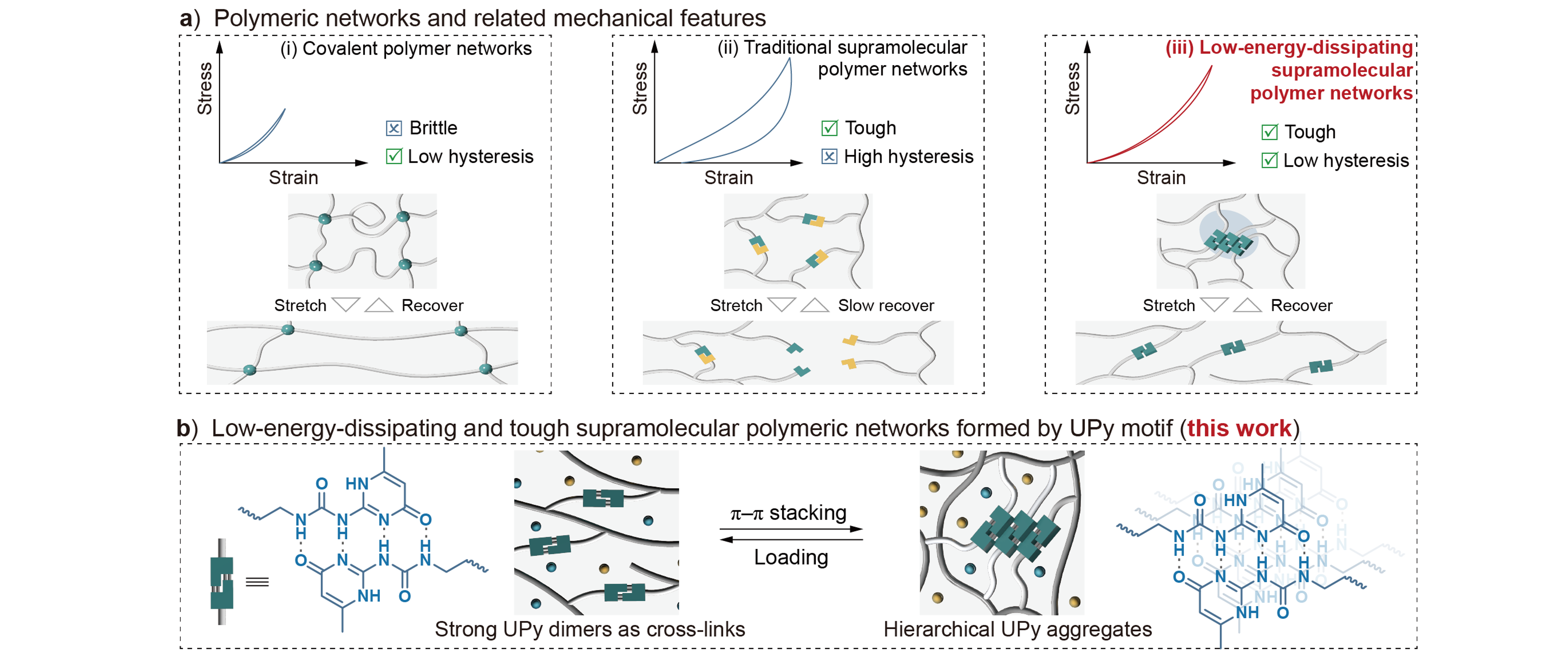 低迟滞、高韧超分子聚合物离子凝胶