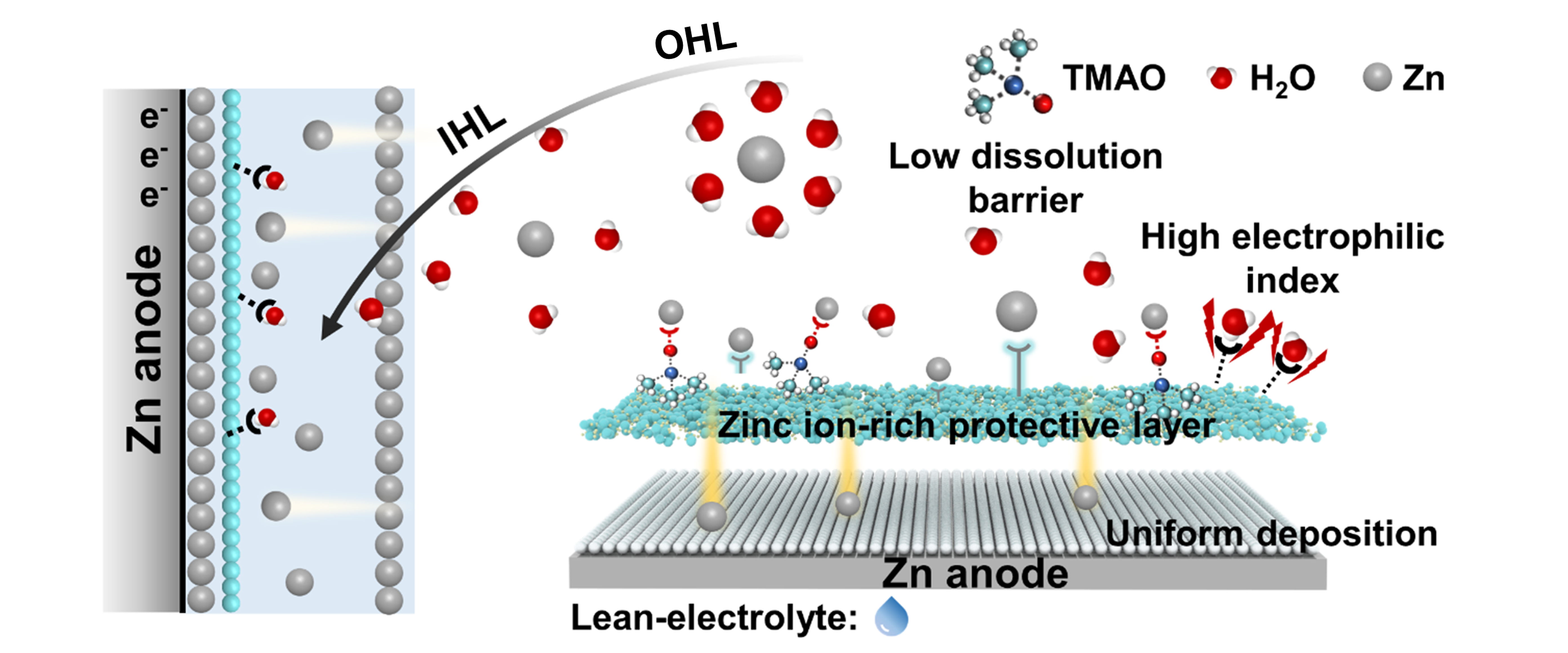 弱偶极效应实现高性能贫电解液锌电池