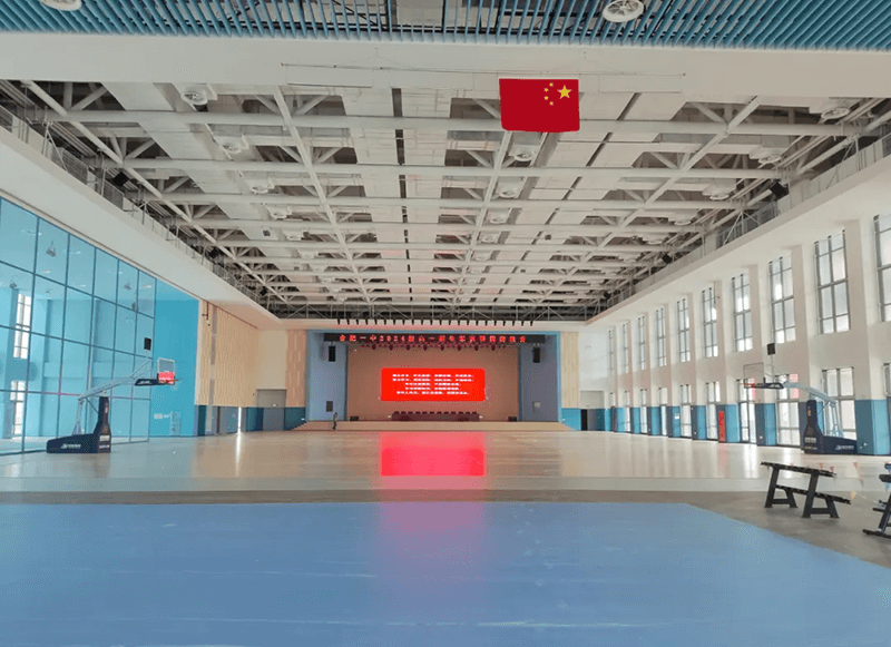 合肥一中室内运动场扩声系统1